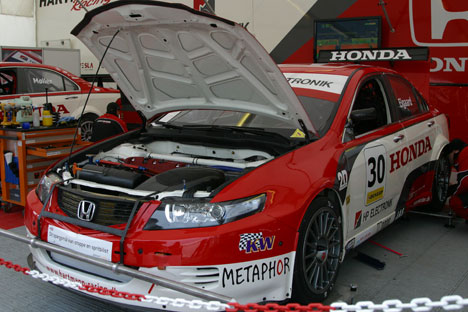 Casper Elgaard var tilbage i denne weekend i en Honda Accord
(Foto: Motorsporten.dk)